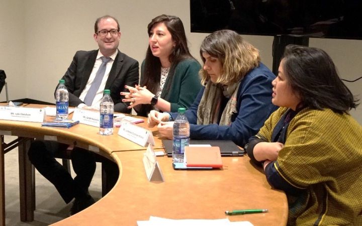 Mr. Lyle Davidson, Ms. Sarah Husseini, Ms. Lachezara Stoianova Stoeva and Ms. Erma Rheindrayani (left to right). 