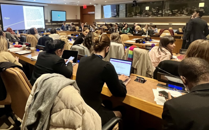 Participants discussing strategies to overcome the hypothetical conflict