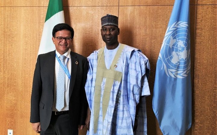 Mr. Nikhil Seth  and  Prof. Tijjani Muhammad-Bande 