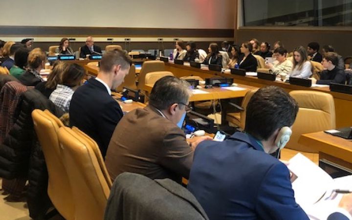 Participants listening to speakers