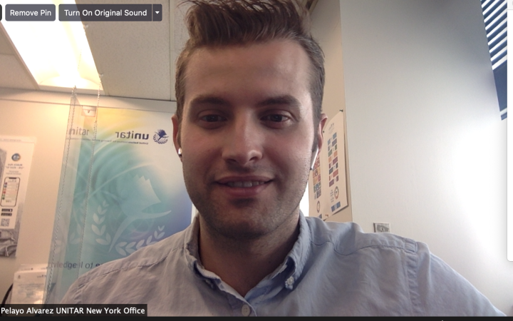 Mr. Pelayo Alvarez during the workshop