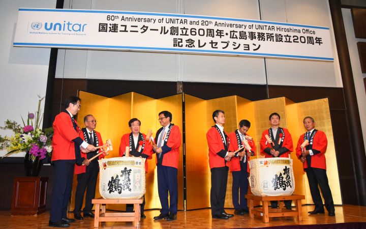 Kagami-biraki (Japanese tradition of opening a sake barrel to mark new beginnings)