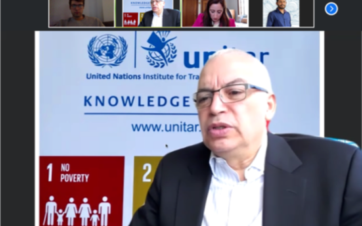 Mr. Marco Suazo Head of office Addressing the participants