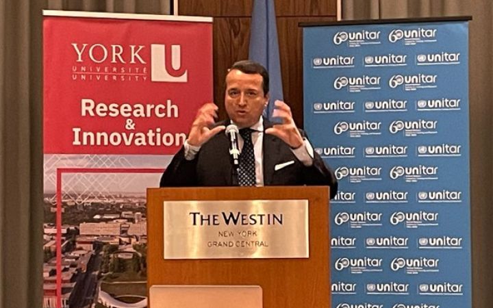 The UNITAR Global Water Academy hosts a side event at the High-level Political Forum