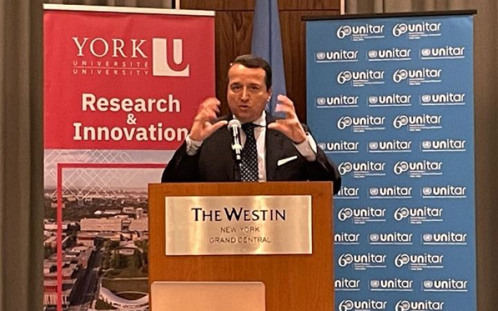 The UNITAR Global Water Academy hosts a side event at the High-level Political Forum