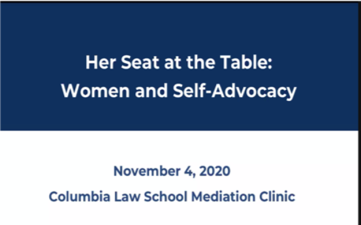 Columbia Law School Mediation Clinic 