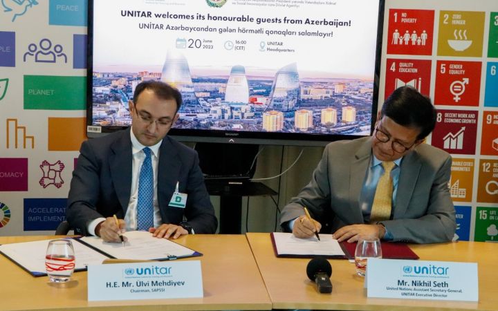 UNITAR Signs Memorandum of Understanding with SAPSSI