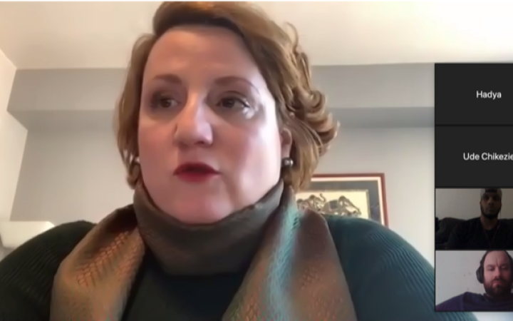 Ms. Pia Comella during one of the presentations