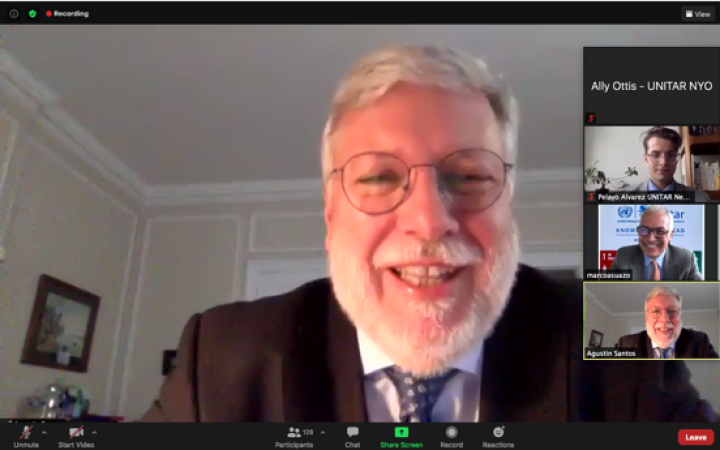 H.E. Mr. Agustin Santos Maraver, incoming Chair of the First Committee and Permanent Representative of Spain to the United Nations