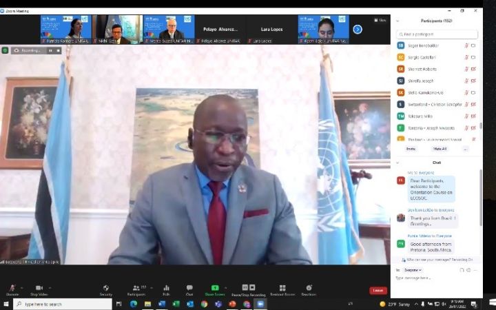 H.E. Mr. Kelapile, President of ECOSOC 