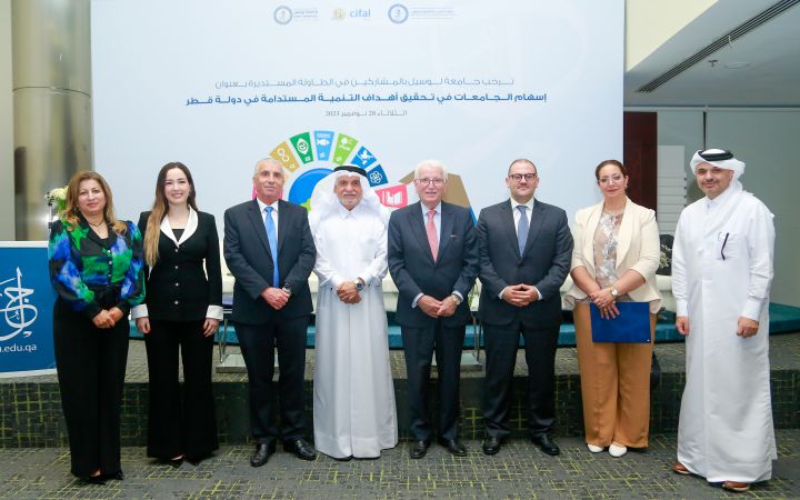 Roundtable Discussion at Lusail University on University Contributions to Achieving Sustainable Development Goals in Qatar