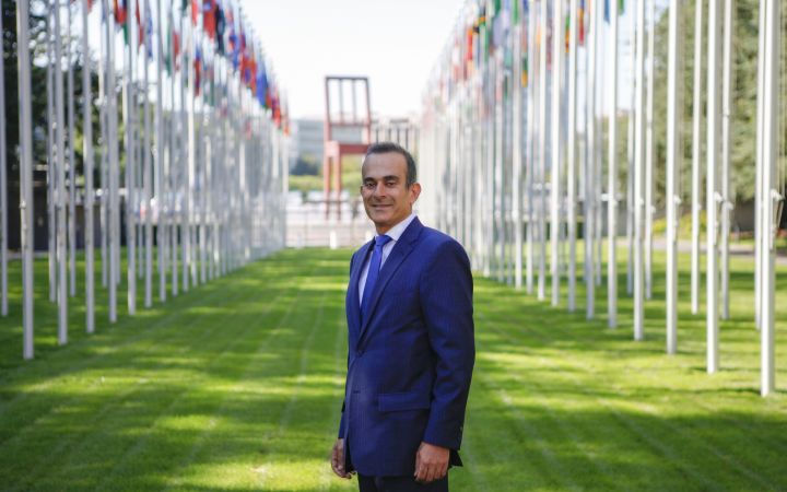 Rabih El-Haddad at the Palais des Nations