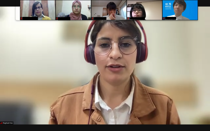 Raghad in the Waffle Camp × SDGs Workshop