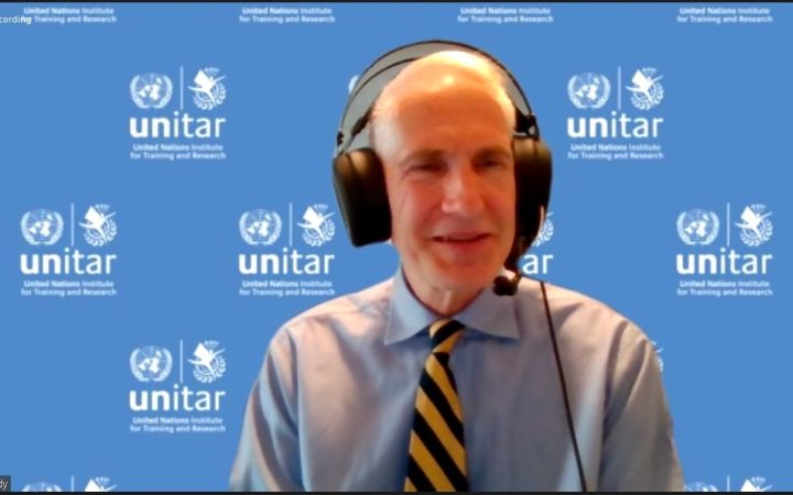 Professor Sandy Singer during the workshop