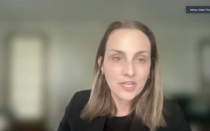Dr. Colleen Thouez Moderates The Panel
