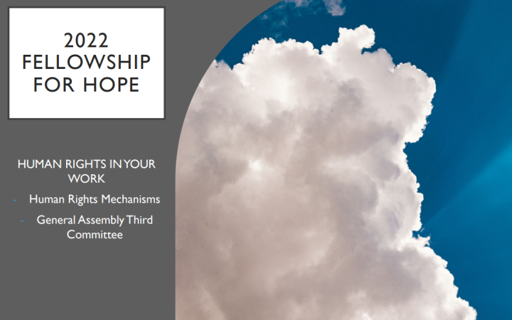 A Slide on OHCHR's Presentation