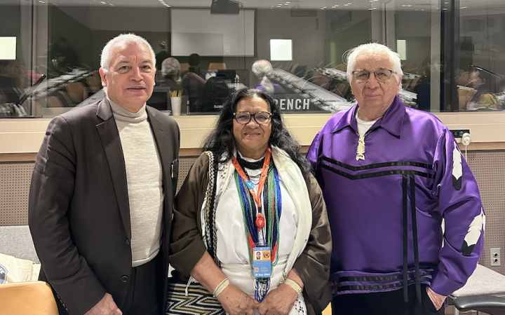 (From L to R) H.E. Mr. Suazo, H.E. Ms. Zalabata Torres and Dr. Deer