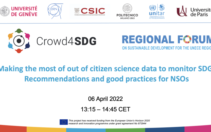 UNECE side event - RFSD - Crowd4SDG - 6 April 2022