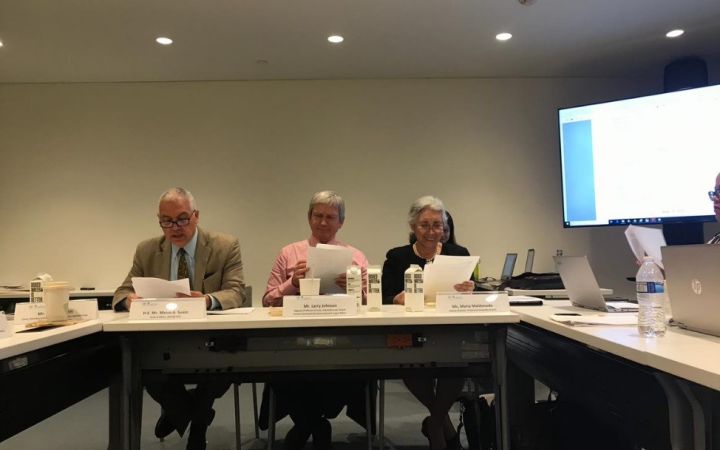 UNITAR NYO Head of Office, Mr. Marco Suazo and the panelist, Mr. Larry Johnson and Ms. Maldonado