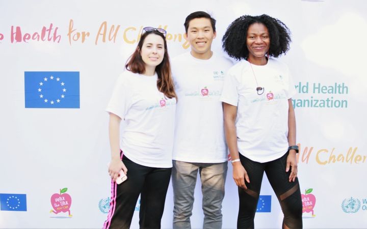 UNITAR's Rebecca Mclean,Tom Englebert & Udeaku Chikezie 