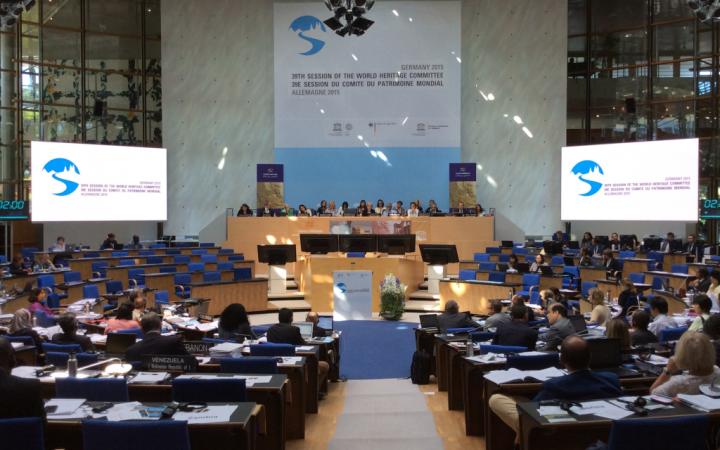 Proceedings at the UNESCO-UNITAR side-event at the 39th Session of the World Heritage Committee