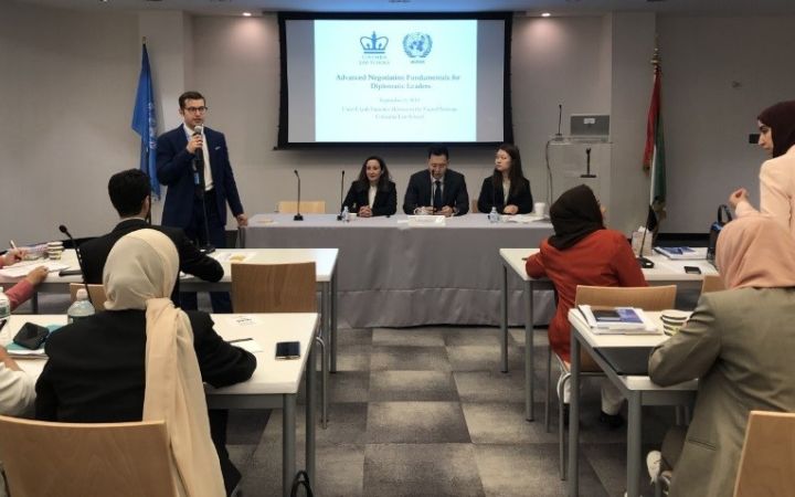 To kick off the second week of training, Professor Ms. Alexandra Carter, from Columbia Law School, designed the module to be rigorous, intellectually engaging, and interactive for the delegates. Module 4 covered topics on multilateral negotiations and leadership.