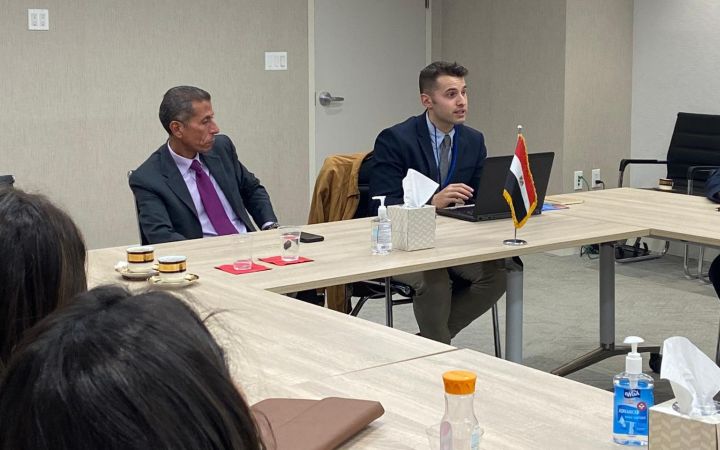 H.E. Ambassador Walid Hagg & Mr. Pelayo Alvarez