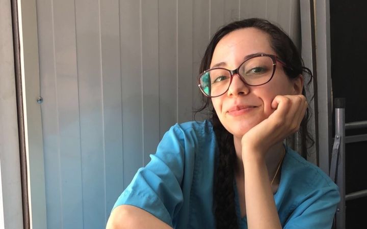 Zahraa Al-Sarraf at Al-Shiffa Medical Center, July 2021