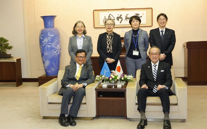 UNITAR Executive Director Nikhil Seth Courtesy  Visit to Hiroshima City