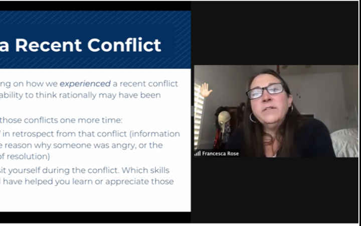 Participant during the discussion