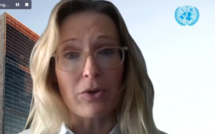 Ms. Lotta Tahtinen, the Chief of outreach and partnership branch at UN DESA 