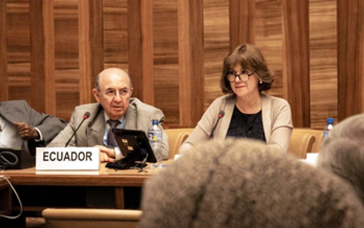  His Excellency Ambassador Luis Gallegos (Ecuador) and Her Excellency Ambassador Beatriz Londono Soto (Colombia)