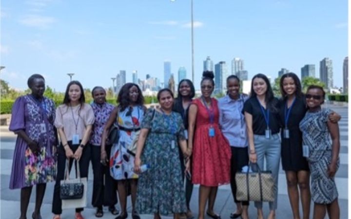 Fellows outside of the UNHQ