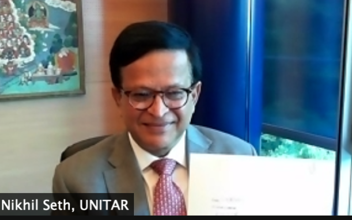 Mr. Nikhil Seth, signing a MOU