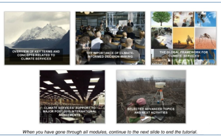E-Tutorial on Global Framework for Climate Services