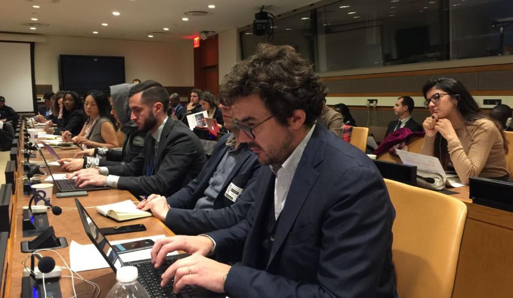 Participants during the briefing