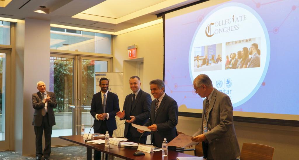 Distribution of Collegiate Congress certificates