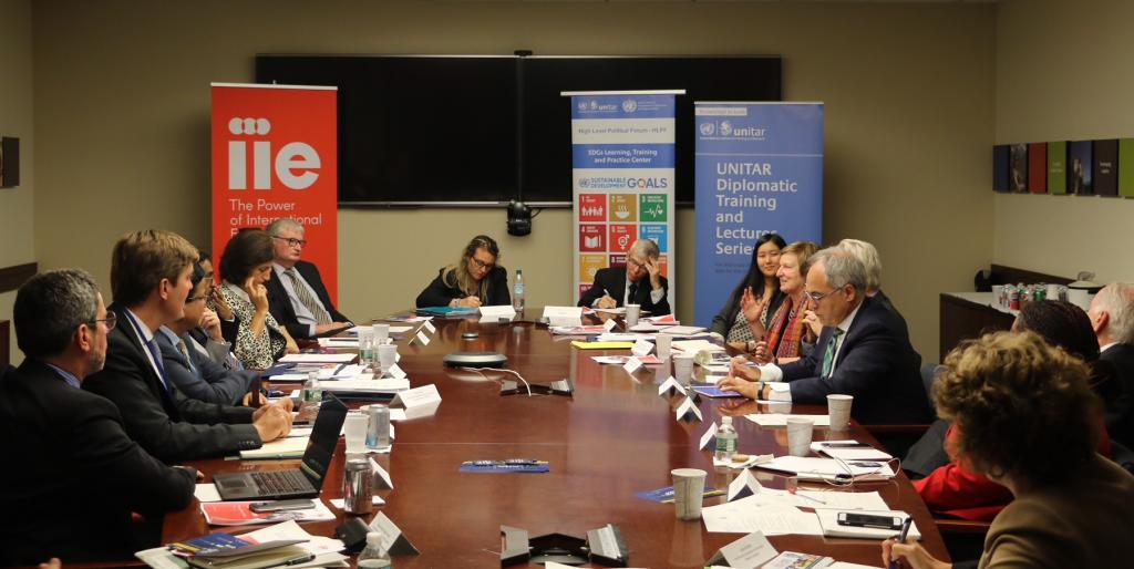 Participants at the meeting hosted by IIE  