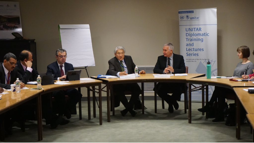 Director Suazo and Roy Lee preside over UN Peacekeeping Course