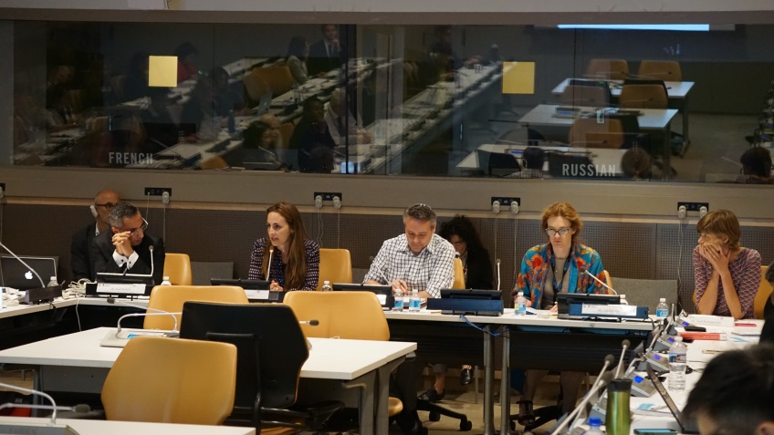 Mr. Meddeb, Ms. Thouez, Mr. Neal and Ms. Jones as panelists