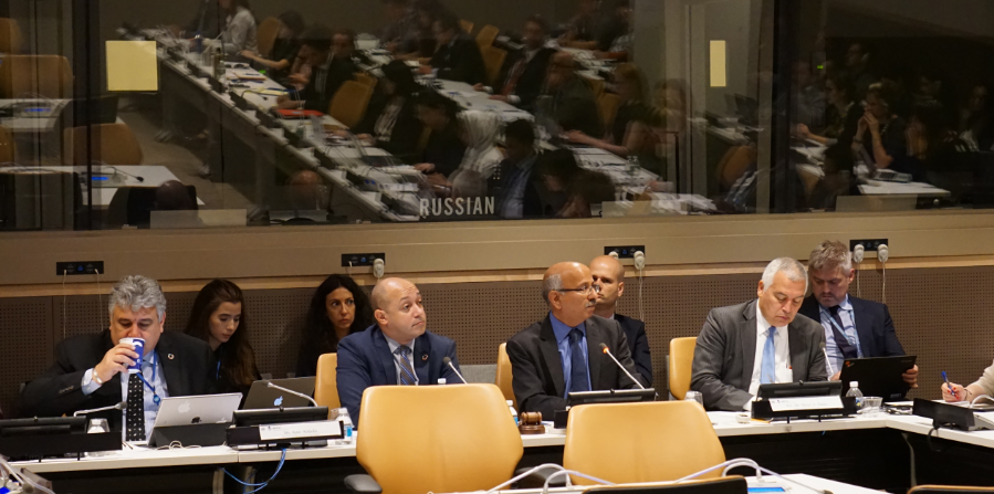 Panel Left to Right: Mr. Abdulla, H.E. Mr. Palma Cerna, Mr. Hanif and Mr. Suazo