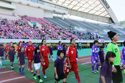 UNITAR Afghanistan Women's Football Team Peace Match Hiroshima