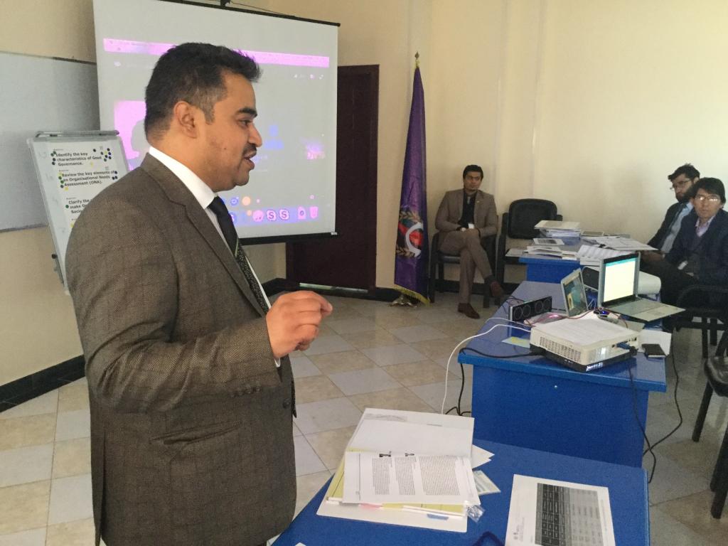 UNITAR Afghanistan Fellowship Programme 2016 Workshop I